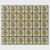 リーネイストライプー紙ホリデーラッピング ラッピングペーパー (フラット)