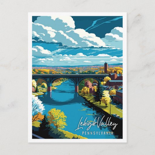 リーハイバレーペンシルバニアUSAヴィンテージ旅行 ポストカード (正面)