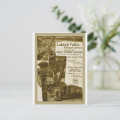 リーハイバレー鉄道1897ヴィンテージ列車ポスター ポストカード (スタンド正面)