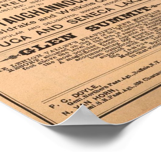 リーハイバレー鉄道 ポスター (角)