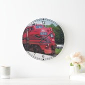 リーハイバレー鉄道F-7A #578 @ Cape May N.J. ラージ壁時計 (ホーム)