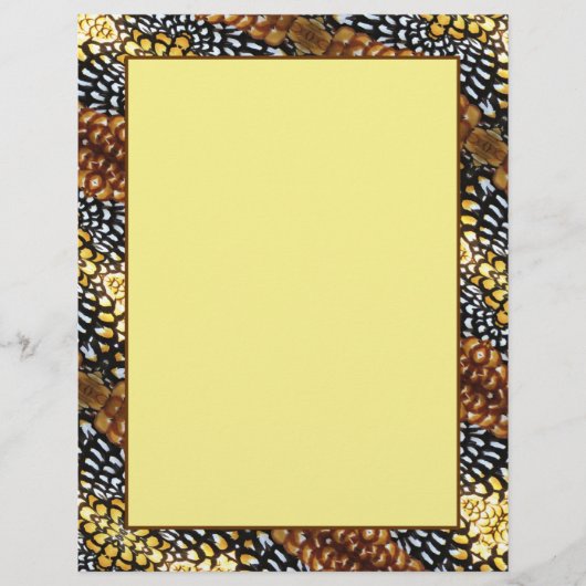 リーバのキジの羽8.5 x 11固定 (正面)