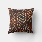 リーバのキジ茶色の羽毛枕 クッション (裏面)