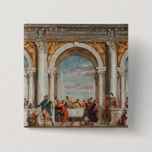 リーバイズの家の饗宴 缶バッジ (正面)