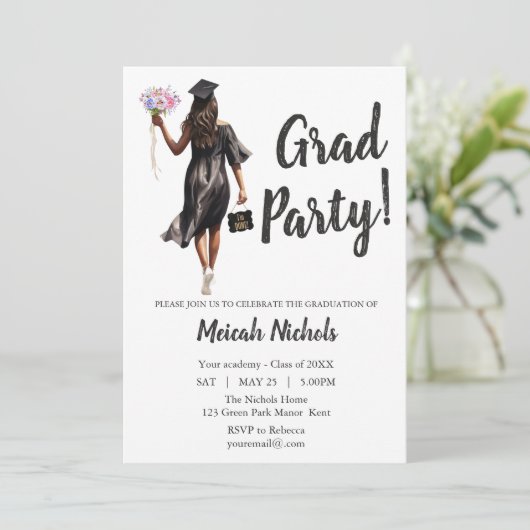 リーバーズ卒業モダントレンディーガール招待状 招待状 (スタンド正面)