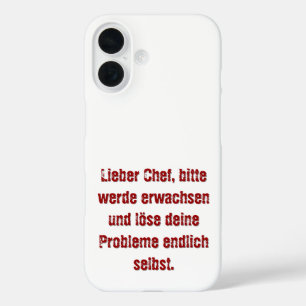 「リーバー・シェフ、ビッテ・ヴェルデ・エルワッセン…」 iPhone 16ケース