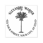 リービデイトパームツリートロピカルネーム差出人住所 セルフインキングスタンプ (デザイン)