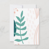 リービパステルグリーン50thバースデーパーティーへの招待 招待状 (裏面)