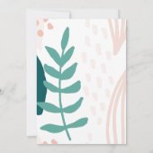 リービパステルグリーン50thバースデーパーティーへの招待 招待状 (裏面)