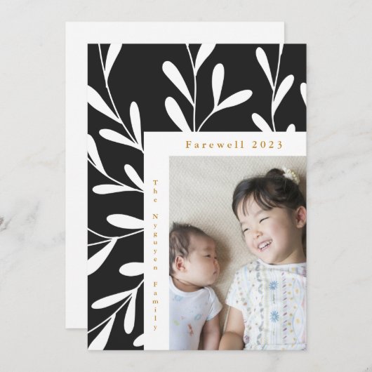 リービフレームブラック&ホワイト写真別れ2023 シーズンカード (正面/裏面)