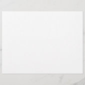 リービフローリッシュホワイトトリフォールド結婚式 プログラム (裏面)