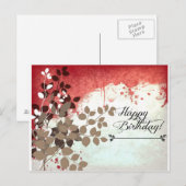リービブリックレッドハッピーバースデー ポストカード (正面/裏面)