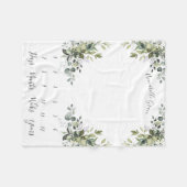 リービボタニカルコーナーズ月次ベビーマイルストーン フリースブランケット (正面(横))