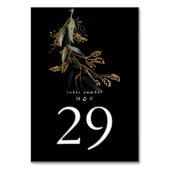 リービボタニカルユーカリモダンプレミアムブラック テーブルナンバー (正面)