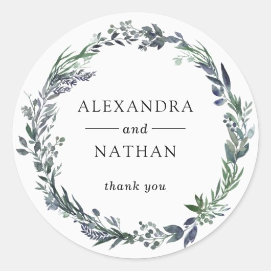 リービーウォーター色リース | 結婚s ラウンドシール (正面)