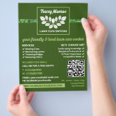 リービーグラスストリップデザイン、芝生サー気にビスス チラシ (手)