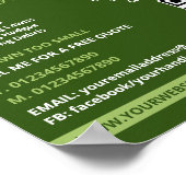 リービーグラスストリップデザイン、芝生サー気にビスス ポスター (角)