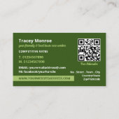 リービーグラスストリップデザイン、芝生サー気にビスス 名刺 (裏面)