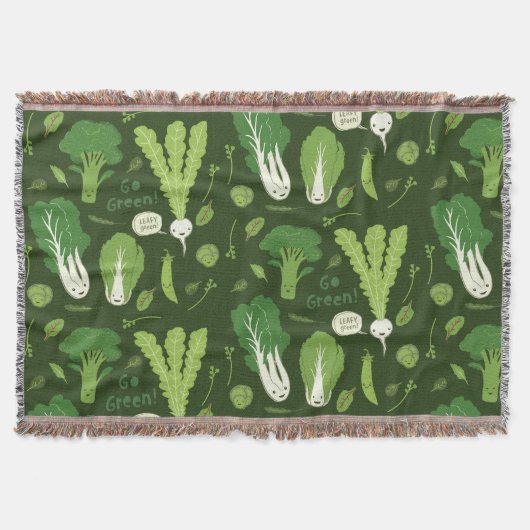 リービーグリーンズハッピーガーデンベジキュート野菜 スローブランケット (正面)