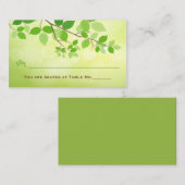 リービーブランチウェディングレセプション座席表 プレイスカード (正面/裏面)