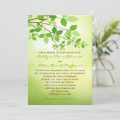 リービーブランチキャンピングまたは自然結婚式招待状 プログラム (スタンド正面)