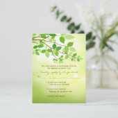 リービーブランチキャンピングウェディングRSVPカード 出欠カード (スタンド正面)