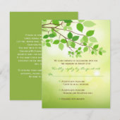 リービーブランチキャンピングウェディングRSVPカード 出欠カード (正面/裏面)