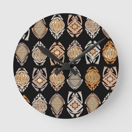 リーピンカエル ラウンド壁時計 (正面)