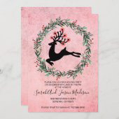 リーピングトインデナーインホリーリースホリデーパーティー 招待状 (正面/裏面)