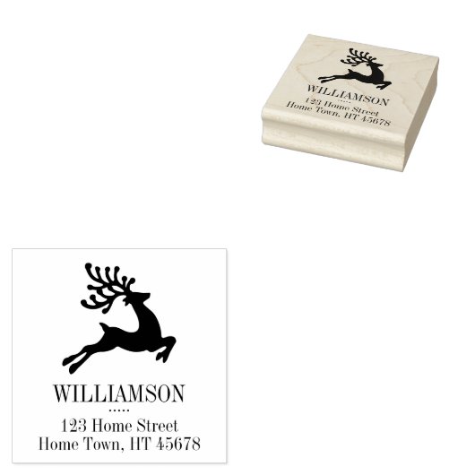 リーピングトインデナースクエア差出人住所 ラバースタンプ (押印)