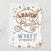 リーピン・ラッソーズカウボーイロデオウェスタン誕生日パーティー 招待状 (正面)