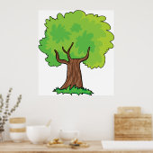 リーピーツリーグリーン葉ポスター ポスター (キッチン)