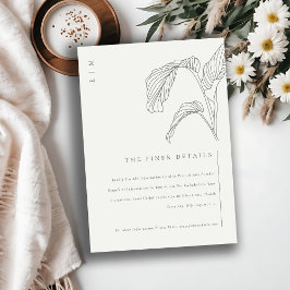 リーピーパームスケッチ結婚白黒詳細 エンクロージャーカード