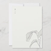 リーピーパーム白黒リハーサルディナー招待状 サンキューカード (裏面)