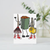 リーフおもしろいの吹ヤードワークの漫画のキャラクター ポストカード (スタンド正面)