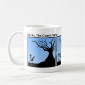 リーフおもしろいブロワースティックマンマグ – 068 コーヒーマグカップ (左)