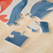 リーフおもしろい近くのフグ鮮やかフィッシュ ジグソーパズル (側面)