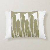 リーフおよびカーブ抽象芸術 アクセントクッション (正面)