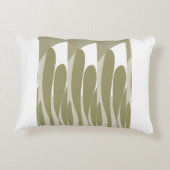 リーフおよびカーブ抽象芸術 アクセントクッション (裏面)