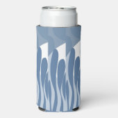 リーフおよびカーブ抽象芸術 スリム缶クーラー (Seltzer裏面)