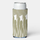 リーフおよびカーブ抽象芸術 スリム缶クーラー (Seltzer正面)
