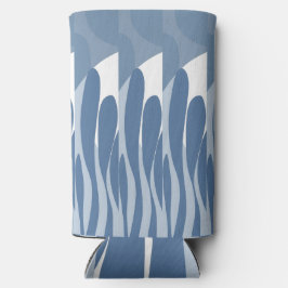 リーフおよびカーブ抽象芸術 スリム缶クーラー