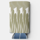 リーフおよびカーブ抽象芸術 スリム缶クーラー (正面)