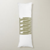 リーフおよびカーブ抽象芸術 ボディピロー (正面縦)