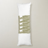 リーフおよびカーブ抽象芸術 ボディピロー (裏面 (縦))