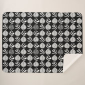 リーフから魚への遷移白黒 シェルパブランケット (正面(横))