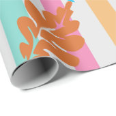 リーフとラインの折り返し紙 ラッピングペーパー (ロールコーナー)