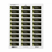 リーフと金ゴールド- Fractal Art ラベル (フルシート)