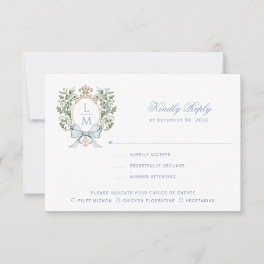 リーフのクレスト（弓あり） サンキューカード (正面)