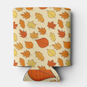 リーフのコンセプト：秋のシンボルパターン 缶クーラー (裏面)